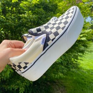 Vans Classic Slip-On Checkerboard Stackform Shoe